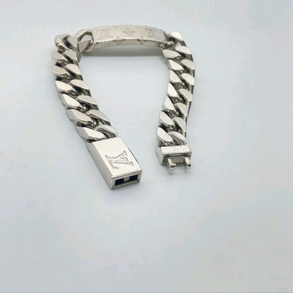Louis vuitton Monogram Chain Bracelet M0027W/Box/Dustbag/ Unisex - Picture 3 of 7